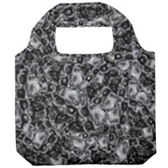 Creepy Head Mask Motif Random Pattern Foldable Grocery Recycle Bag