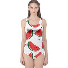 Watermelon Seamless Pattern One Piece Swimsuit by Jancukart