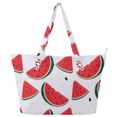 Watermelon Seamless Pattern Full Print Shoulder Bag by Jancukart
