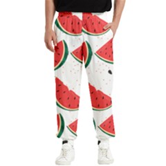 Watermelon Seamless Pattern Men s Elastic Waist Pants by Jancukart