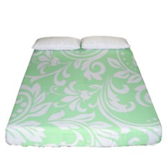 Clean Ornament Tribal Flowers  Fitted Sheet (queen Size) by ConteMonfrey
