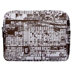 Antique Oriental Town Map  Make Up Pouch (large) by ConteMonfrey