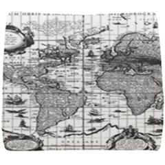 Antique Mapa Mundi Revisited Seat Cushion by ConteMonfrey