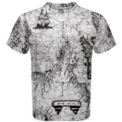 Antique Mercant Map  Men s Cotton Tee