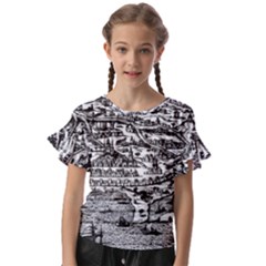 Old Civilization Kids  Cut Out Flutter Sleeves