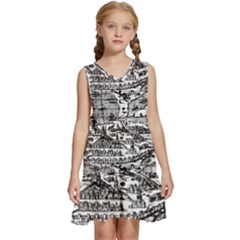 Old Civilization Kids  Sleeveless Tiered Mini Dress by ConteMonfrey