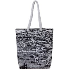 Old Civilization Full Print Rope Handle Tote (small) by ConteMonfrey