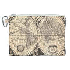 World Map - Nova Delineatio Totius Orbis Terrarum -  1659-1733 Canvas Cosmetic Bag (xl) by ConteMonfrey