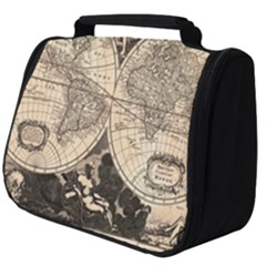 World Map - Nova delineatio totius orbis terrarum -  1659-1733 Full Print Travel Pouch (Big)