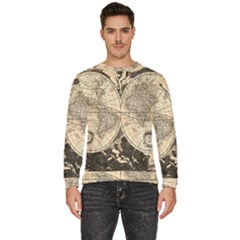 World Map - Nova Delineatio Totius Orbis Terrarum -  1659-1733 Men s Fleece Sweatshirt by ConteMonfrey