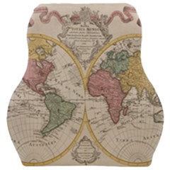 Mapa Mundi 1775 Car Seat Velour Cushion 