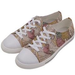 Mapa Mundi 1775 Women s Low Top Canvas Sneakers by ConteMonfrey