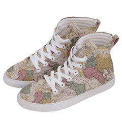 Mapa Mundi 1775 Women s Hi-Top Skate Sneakers