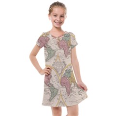 Mapa Mundi 1775 Kids  Cross Web Dress