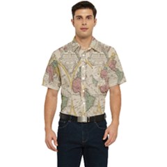 Mapa Mundi 1775 Men s Short Sleeve Pocket Shirt 