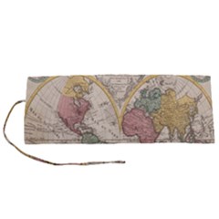 Mapa Mundi 1775 Roll Up Canvas Pencil Holder (S)