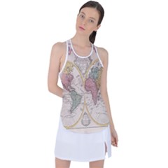 Mapa Mundi 1775 Racer Back Mesh Tank Top