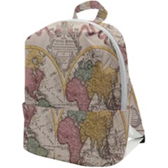 Mapa Mundi 1775 Zip Up Backpack