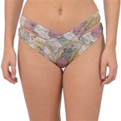 Mapa Mundi 1775 Double Strap Halter Bikini Bottom by ConteMonfrey