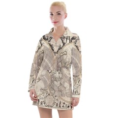 Mapa Mundi - 1774 Women s Long Sleeve Casual Dress by ConteMonfrey