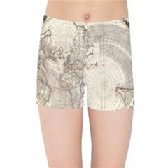 Mapa Mundi - 1774 Kids  Sports Shorts by ConteMonfrey