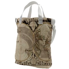 Mapa Mundi - 1774 Canvas Messenger Bag by ConteMonfrey