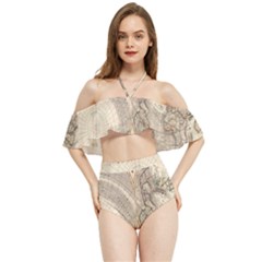 Mapa Mundi - 1774 Halter Flowy Bikini Set  by ConteMonfrey