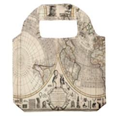 Mapa Mundi - 1774 Premium Foldable Grocery Recycle Bag by ConteMonfrey