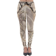 Mapa Mundi - 1774 Lightweight Velour Leggings by ConteMonfrey