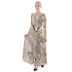 Mapa Mundi - 1774 Half Sleeves Maxi Dress by ConteMonfrey