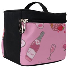 Valentine Pattern Make Up Travel Bag (big) by designsbymallika