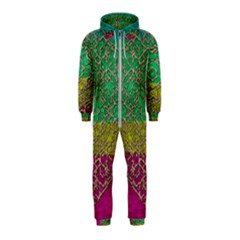 Rainbow Landscape With A Beautiful Silver Star So Decorative Hooded Jumpsuit (Kids)
