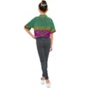 Rainbow Landscape With A Beautiful Silver Star So Decorative Kids Mock Neck Tee View2