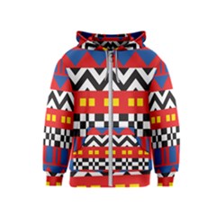 Shapes Rows Kids  Zipper Hoodie