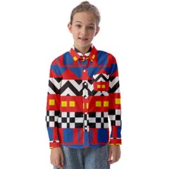 Shapes Rows Kids  Long Sleeve Shirt