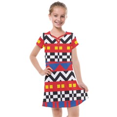 Shapes Rows Kids  Cross Web Dress