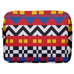 Shapes Rows Make Up Pouch (Large)