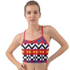 Shapes Rows Mini Tank Bikini Top