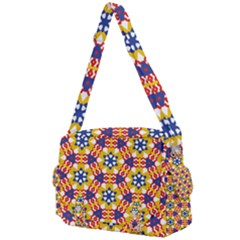 Wavey Shapes Pattern                                                           Buckle Multifunction Bag by LalyLauraFLM