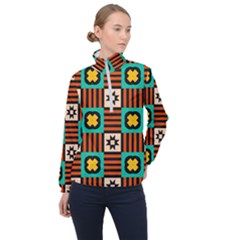 Shapes In Shapes                                                               Women Half Zip Windbreaker