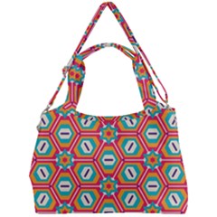 Hexagons and stars pattern                                                             Double Compartment Shoulder Bag