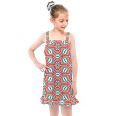 Hexagons and stars pattern                                                             Kids  Overall Dress