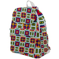 Shapes In Shapes 2                                                              Top Flap Backpack by LalyLauraFLM