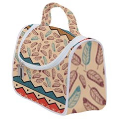 Ethnic-tribal-pattern-background Satchel Handbag by Vaneshart