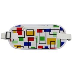 Colorful rectangles                                                                  Rounded Waist Pouch