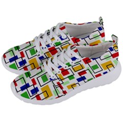 Colorful rectangles                                                                     Men s Lightweight Sports Shoes