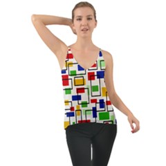 Colorful rectangles                                                                    Chiffon Cami