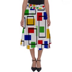 Colorful rectangles                                                                      Perfect Length Midi Skirt