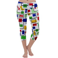 Colorful rectangles                                                                       Capri Yoga Leggings