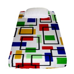 Colorful rectangles                                                                     Fitted Sheet (Single Size)